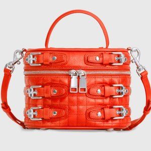 REBECCA MINKOFF Hitch Hiker Oblong Moto Coral Crossbody Handbag *NWT*